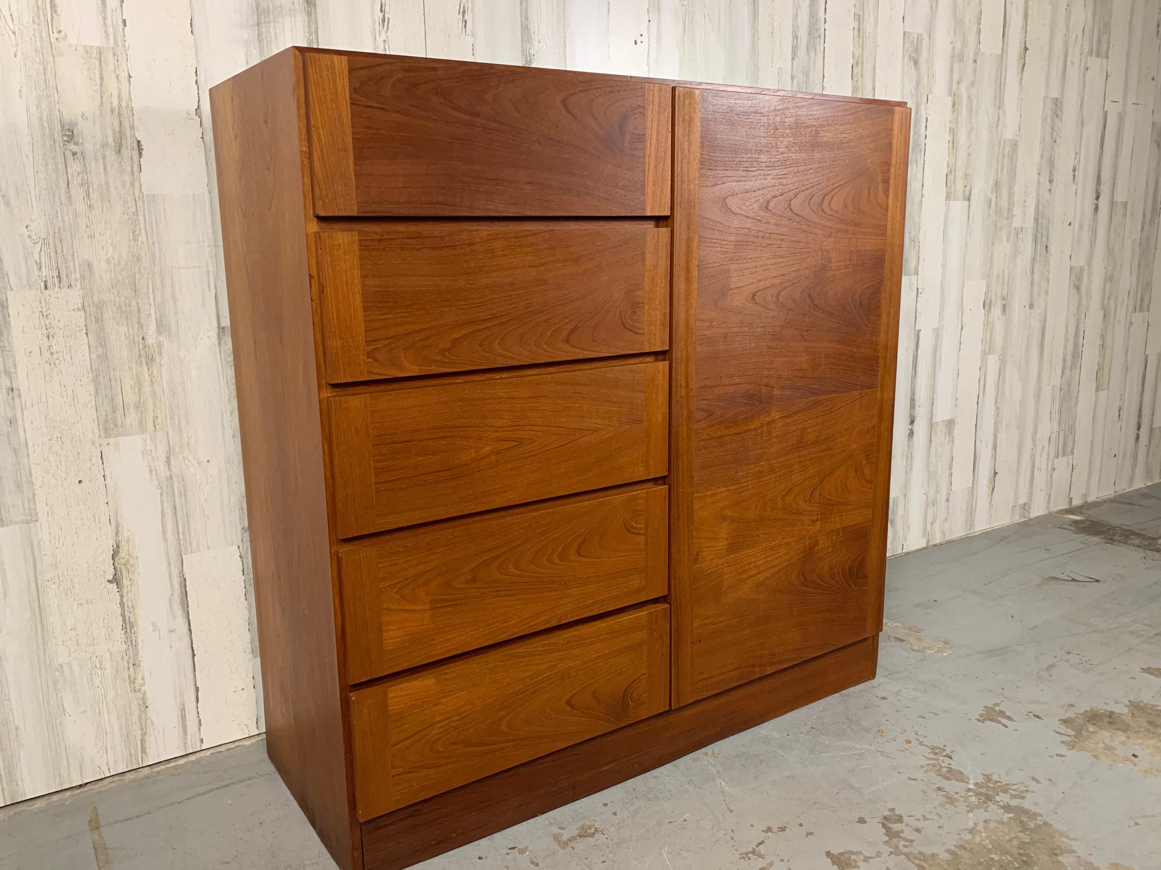 Arne Wahl Iversen Danish modern Highboy Wardrobe 9