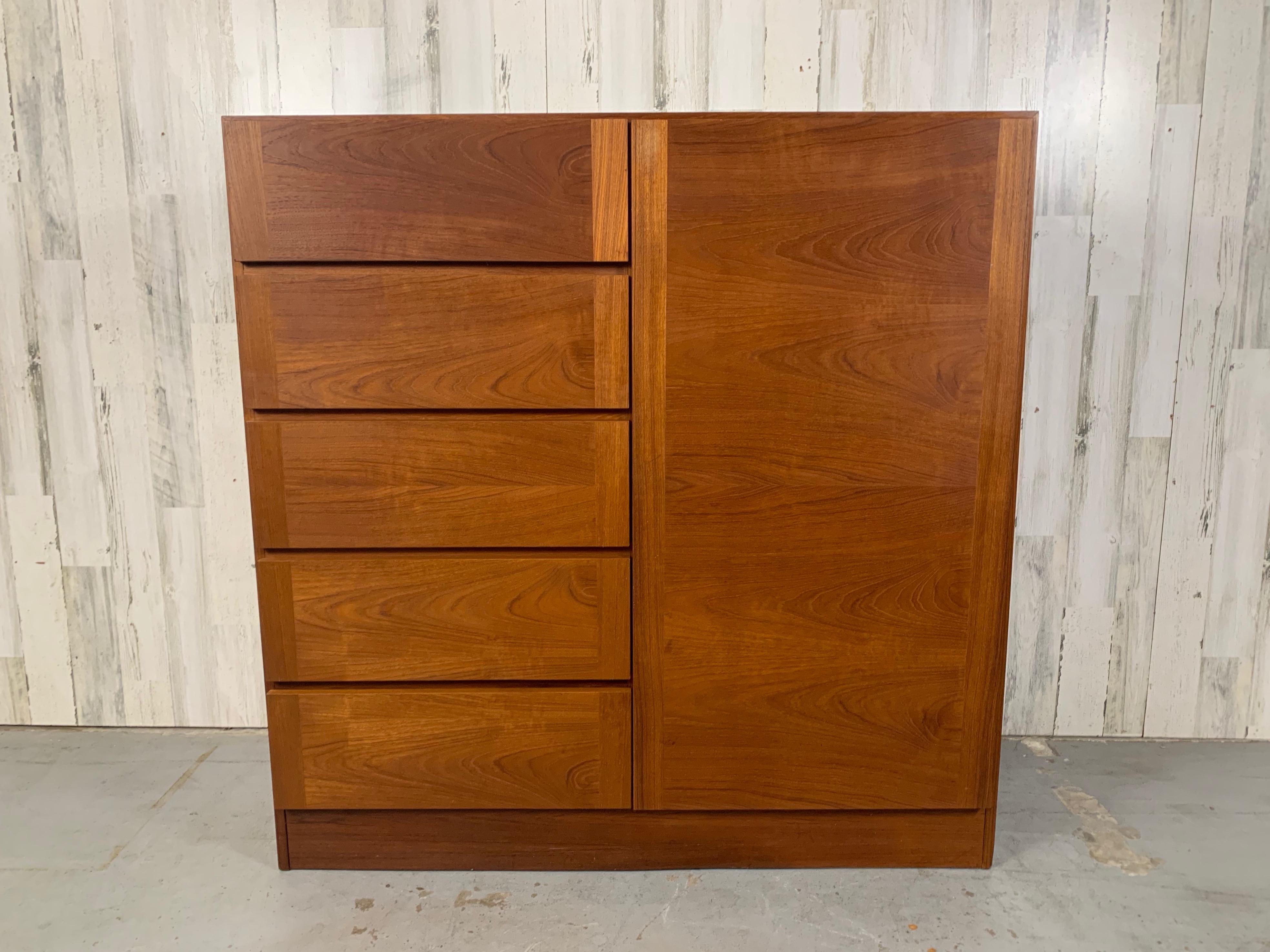Scandinavian Modern Arne Wahl Iversen Danish modern Highboy Wardrobe