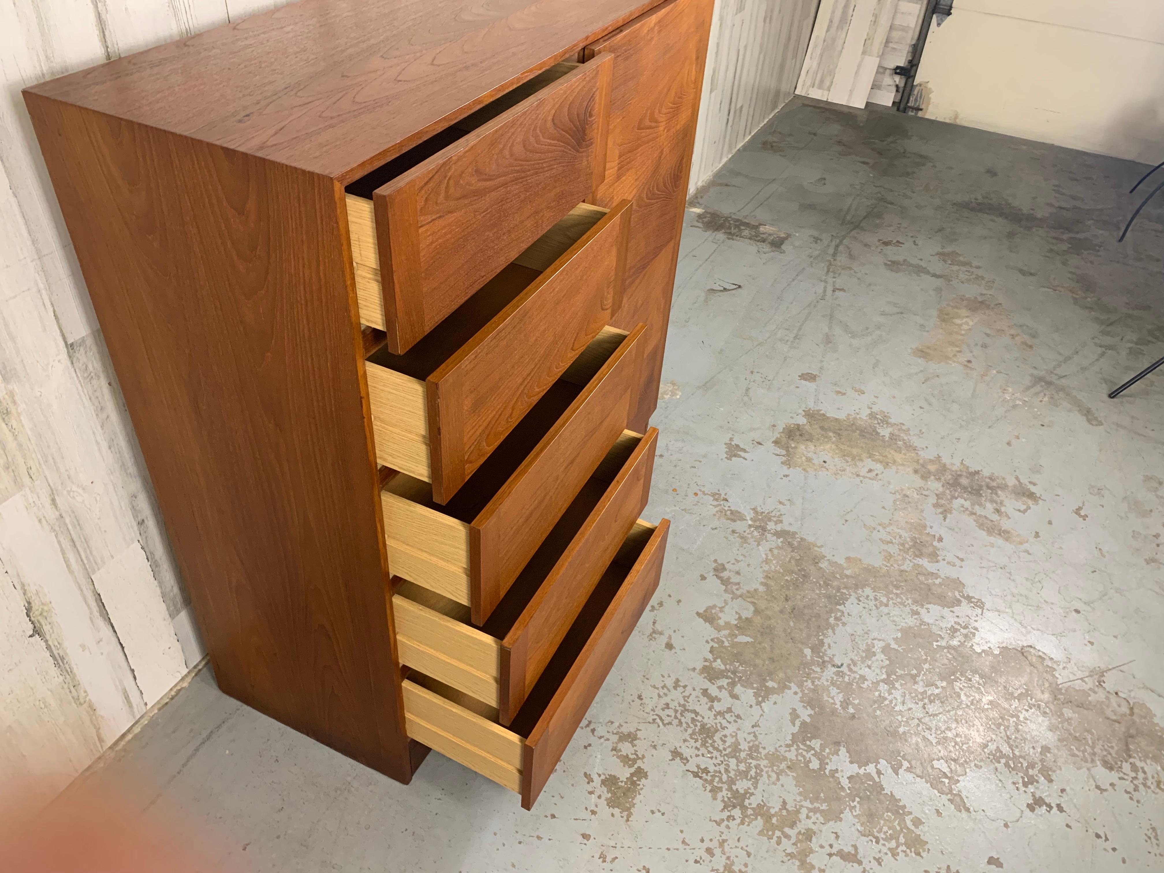 Arne Wahl Iversen Danish modern Highboy Wardrobe 1