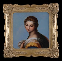 Una belleza prerrafaelita. Retrato de una dama por Josef Arnhold. Óleo sobre lienzo