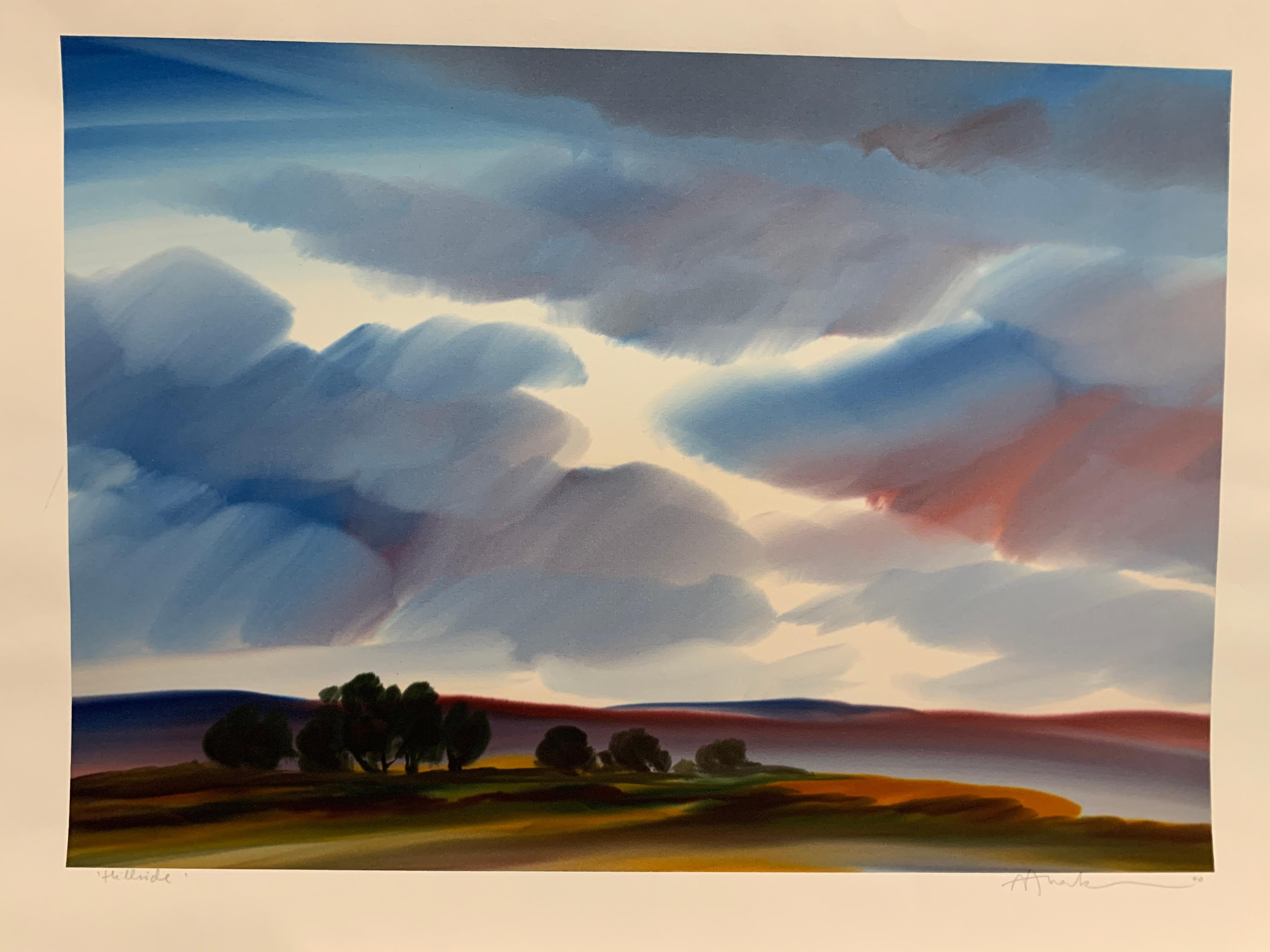 Landscape Painting di Arno Arrak - Collina