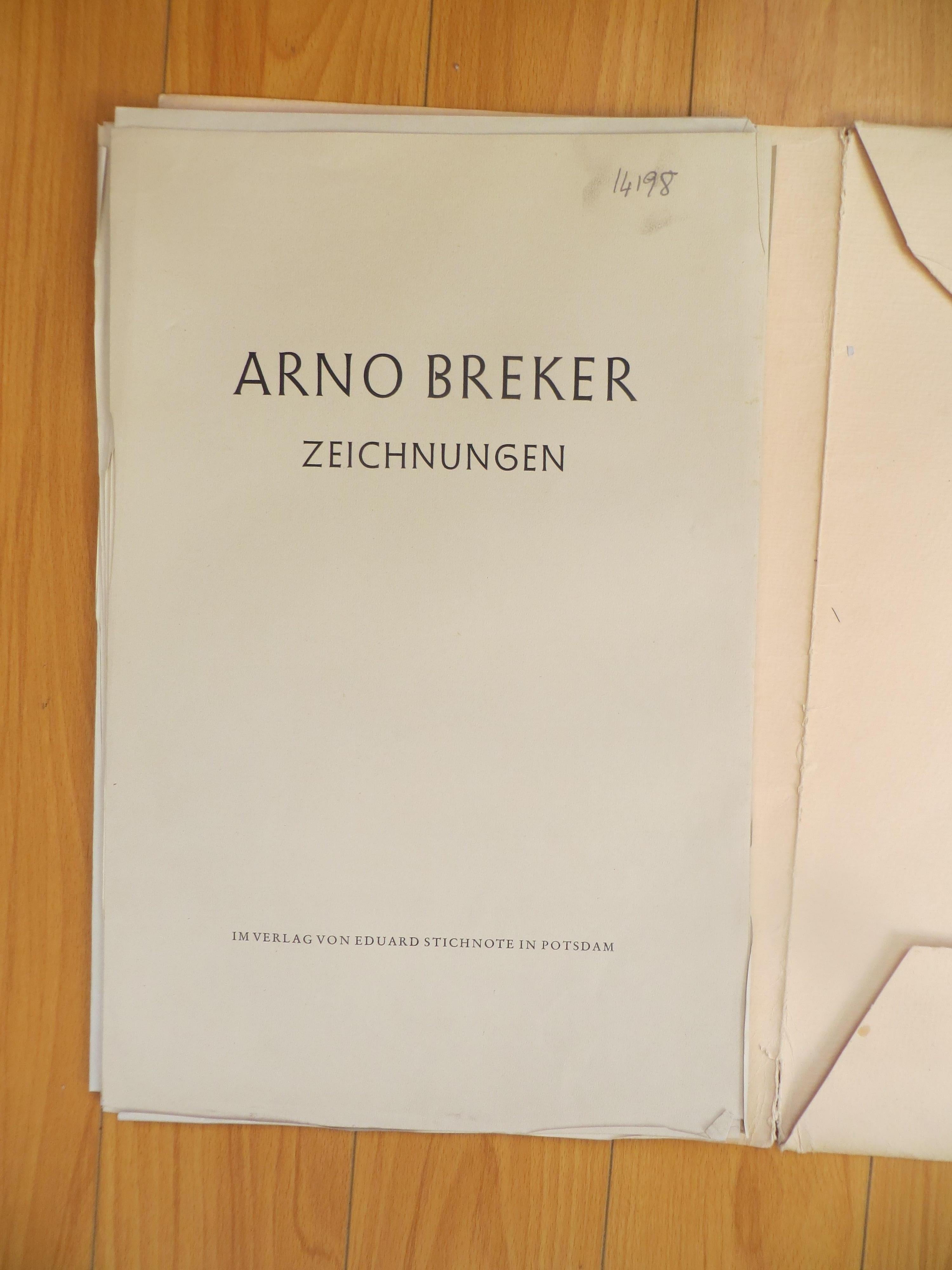 BREKER (Arno). Postdam, editor de Eduard Stichnote - ZEICHNUNGEN - Figurative Print Beige de Arno Breker