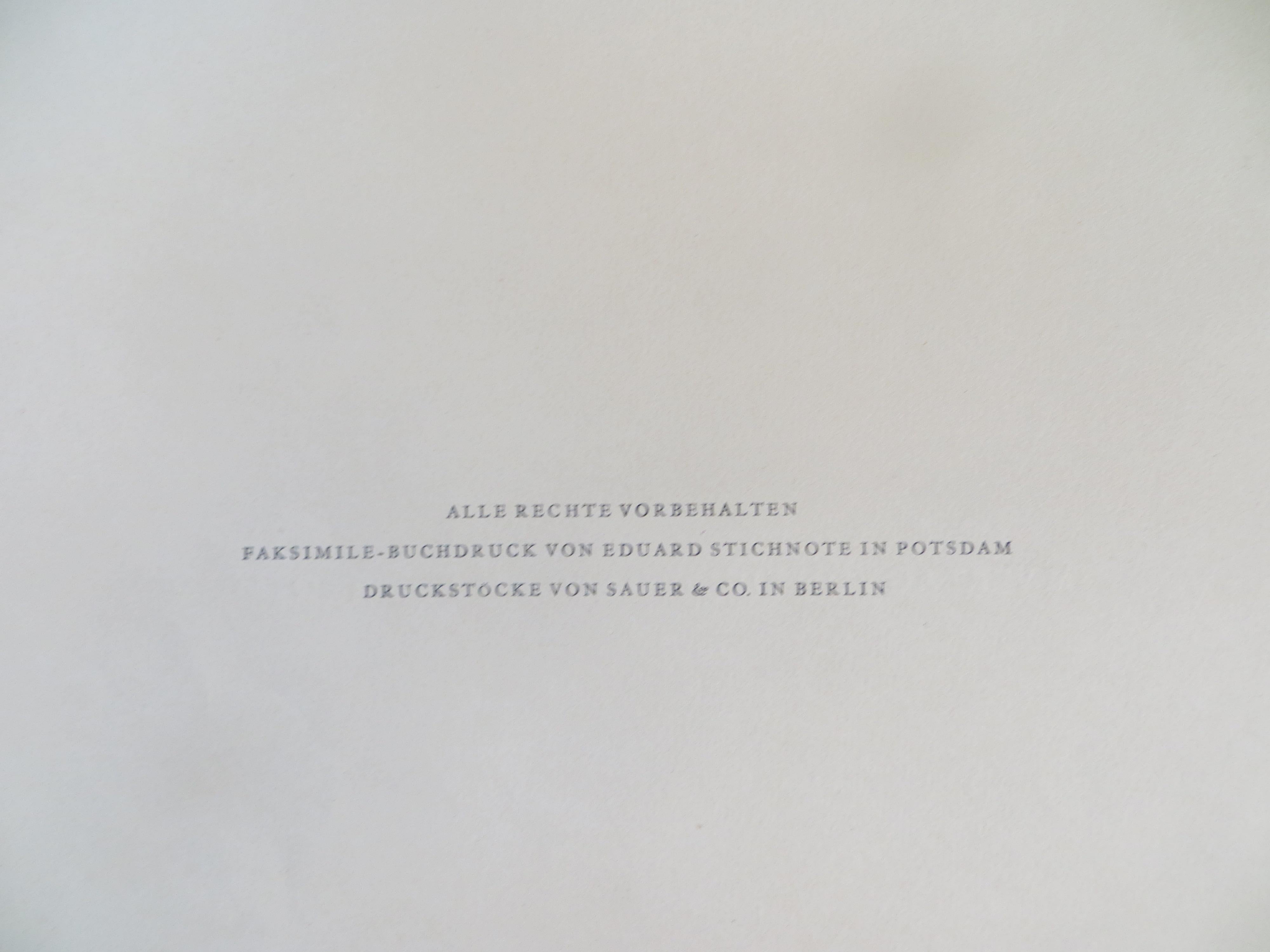 BREKER (Arno). Postdam, editorial de Eduard Stichnote - Berlín, palo de imprenta de Sauer et consort, ver folio en pliegos en una caja editorial con 10 grabados de bocetos de desnudos, todos firmados por el artista con lápiz. Edición limitada de 100