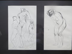 Nude Pair Arno Breker lithograph Etching