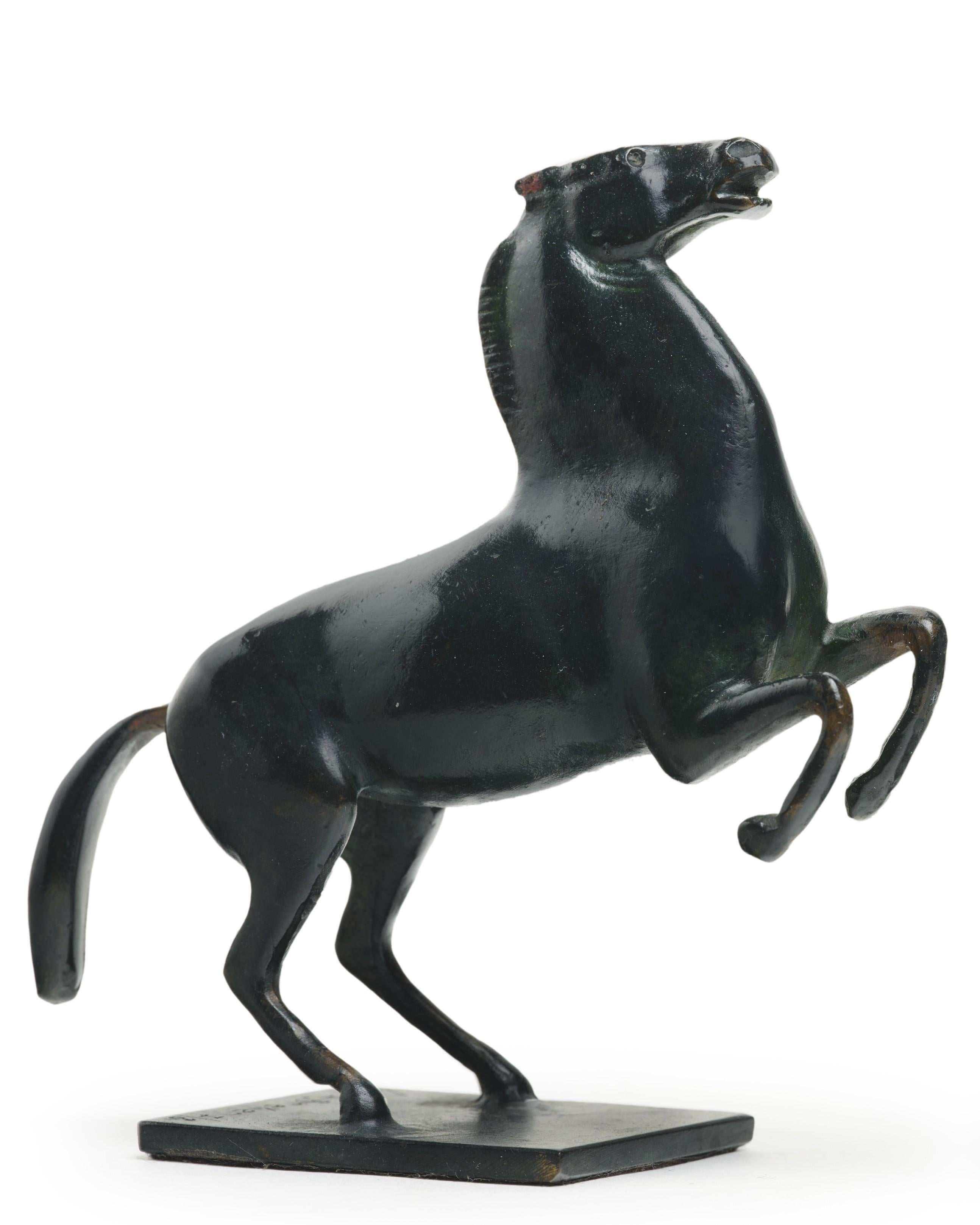 Paar tanzende Pferde, zwei Bronzen, signiert und nummeriert von Arno Breker im Angebot 9