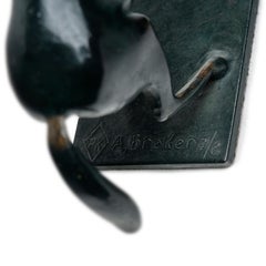 Pair of Prancing Horses, two bronzes signed and numbered by Arno Breker