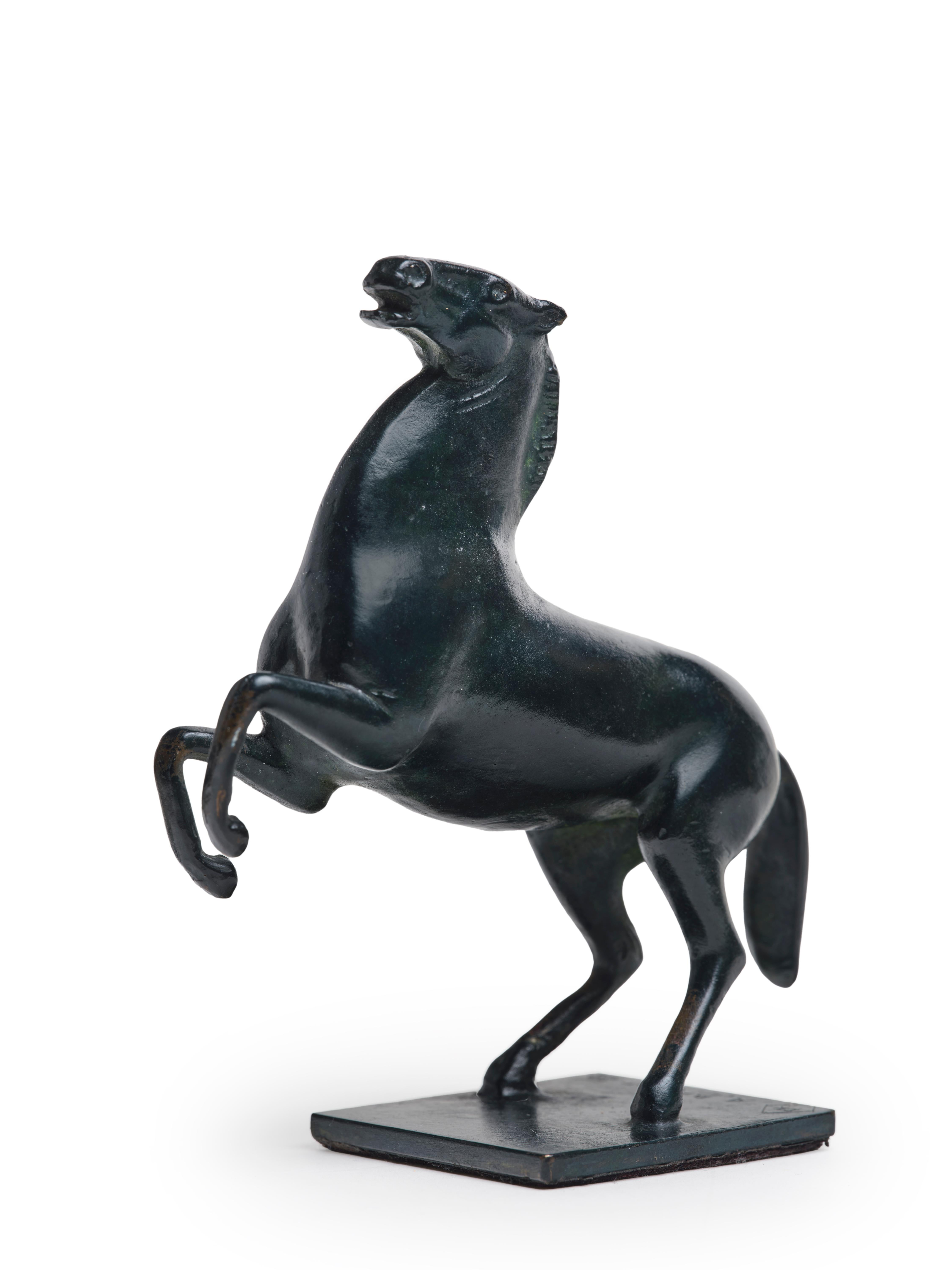 Paar tanzende Pferde, zwei Bronzen, signiert und nummeriert von Arno Breker im Angebot 7