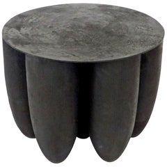 Arno Declercq Artist Designer Black Senufo Iroko Wood Low Coffee or Side Table