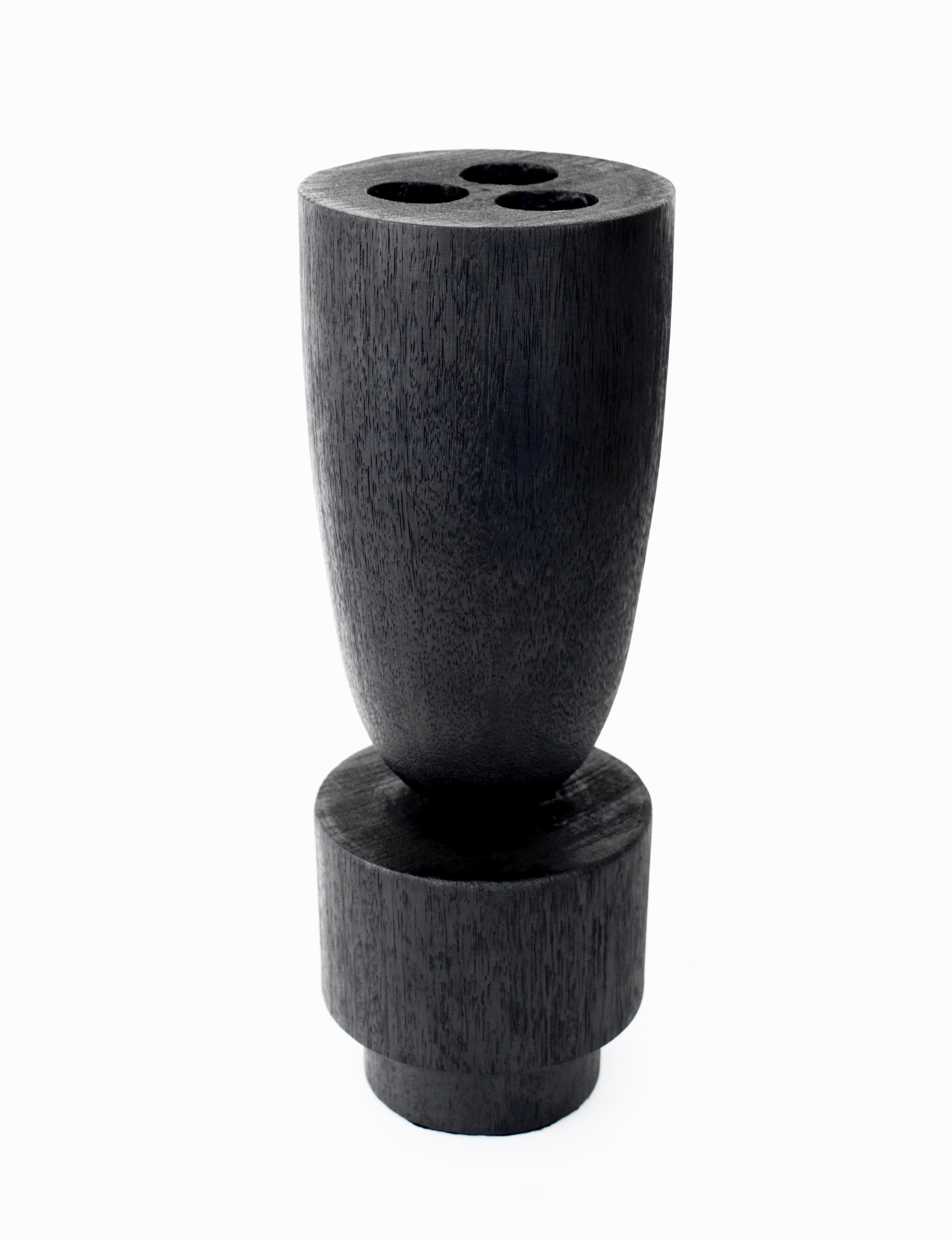 Arno Declercq Babel-Vase aus Iroko-Holz  (Moderne)