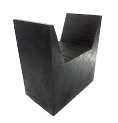 Arno Declercq Zeitgenössischer belgischer Künstler Bank aus patiniertem Stahl und Gummi