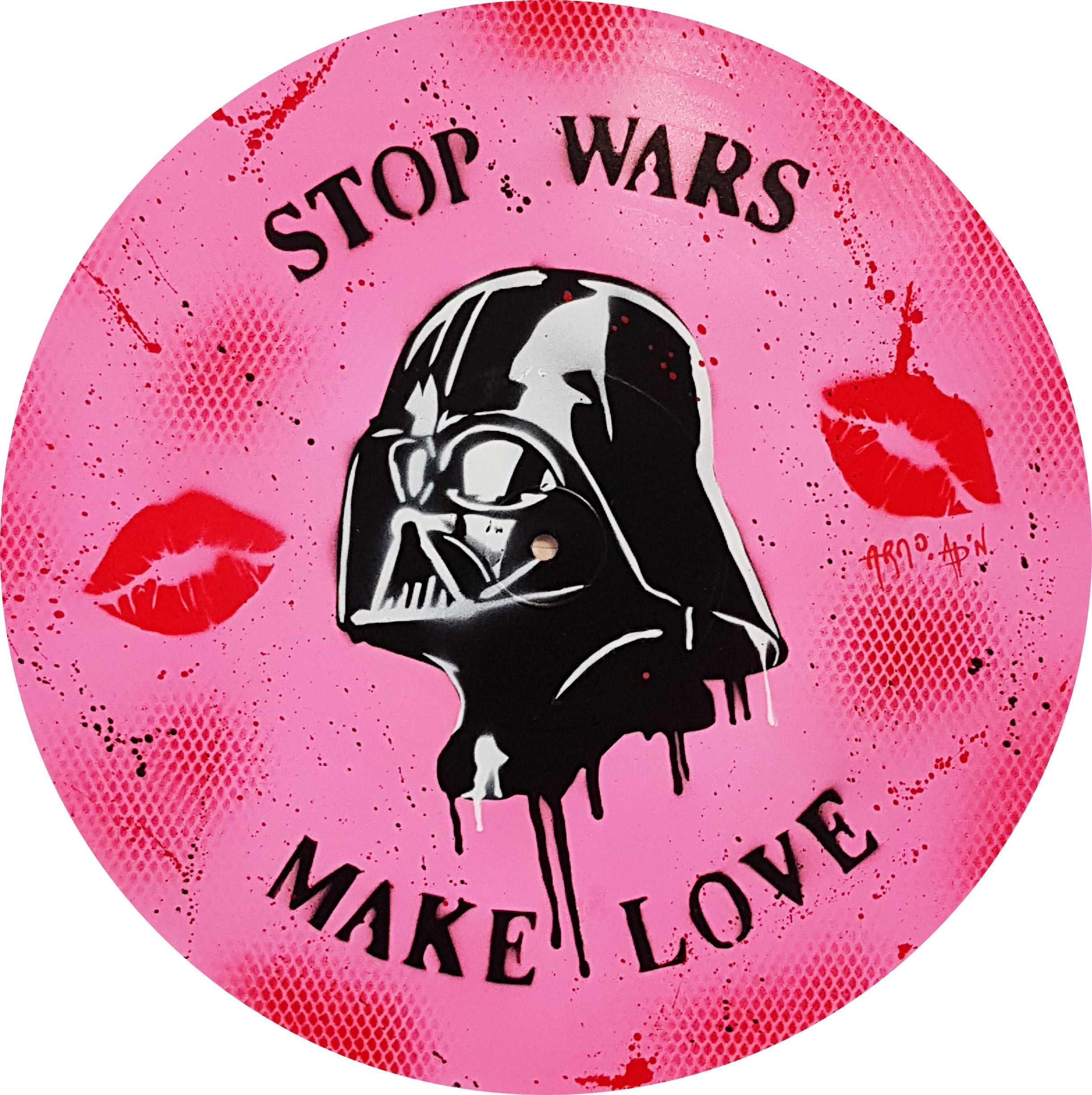 Arno DNA Figurative Painting - Stop Wars, Make Love