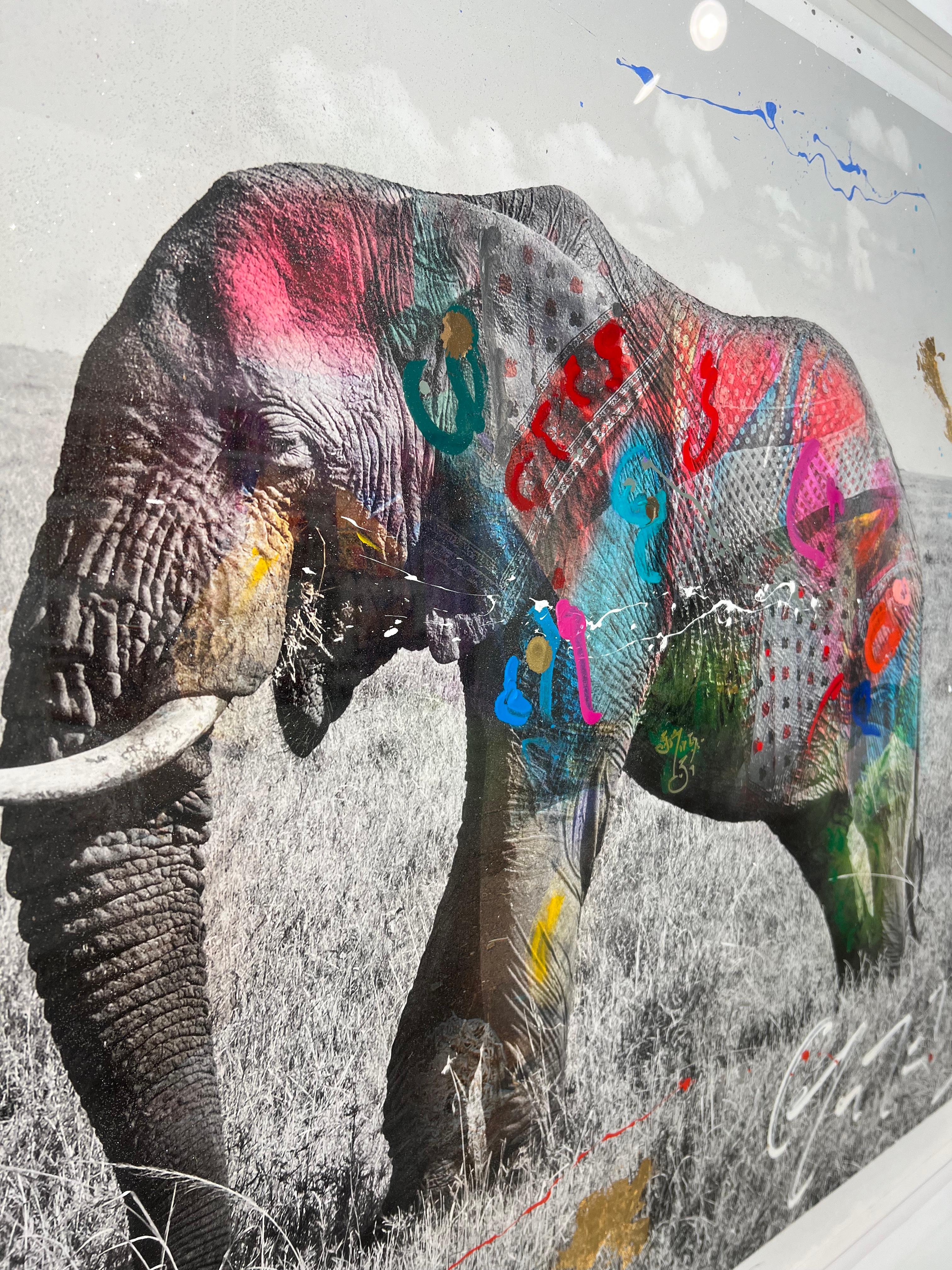 Tembo 4 - 2/9 - Abstract Painting by Arno Elias