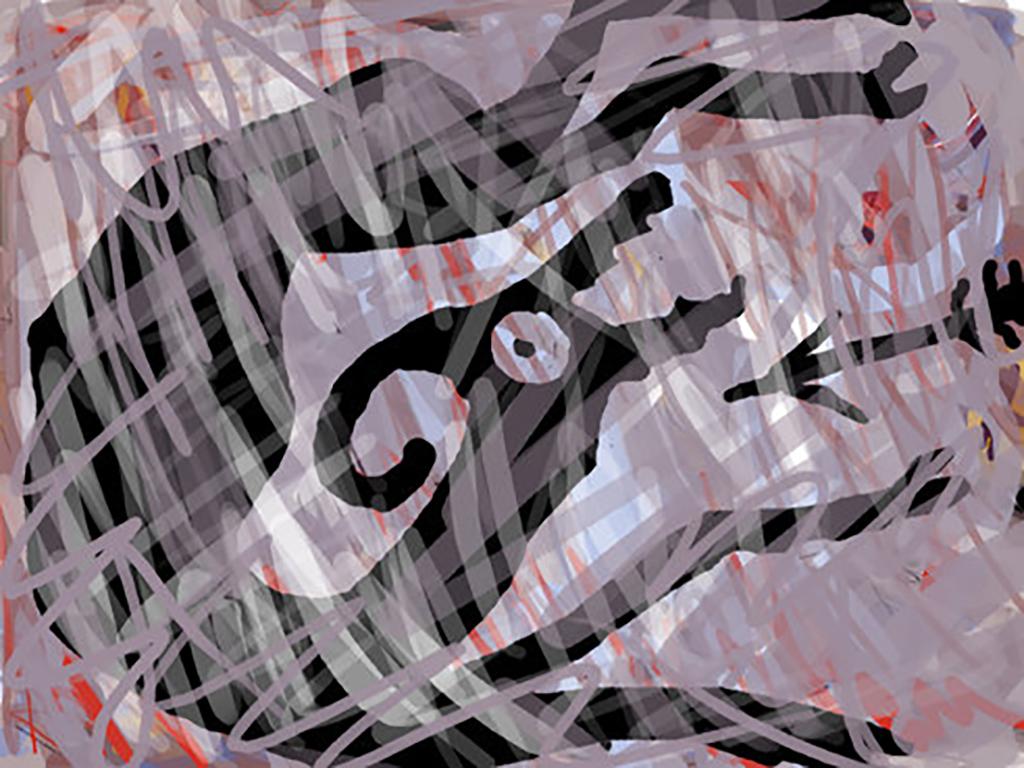 Hidden Hunter 3, Arno Hoth, peinture numérique, impression sur papier d'art