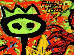 The Lizard King, Arno Hoth, digital painting, print on fine art paper