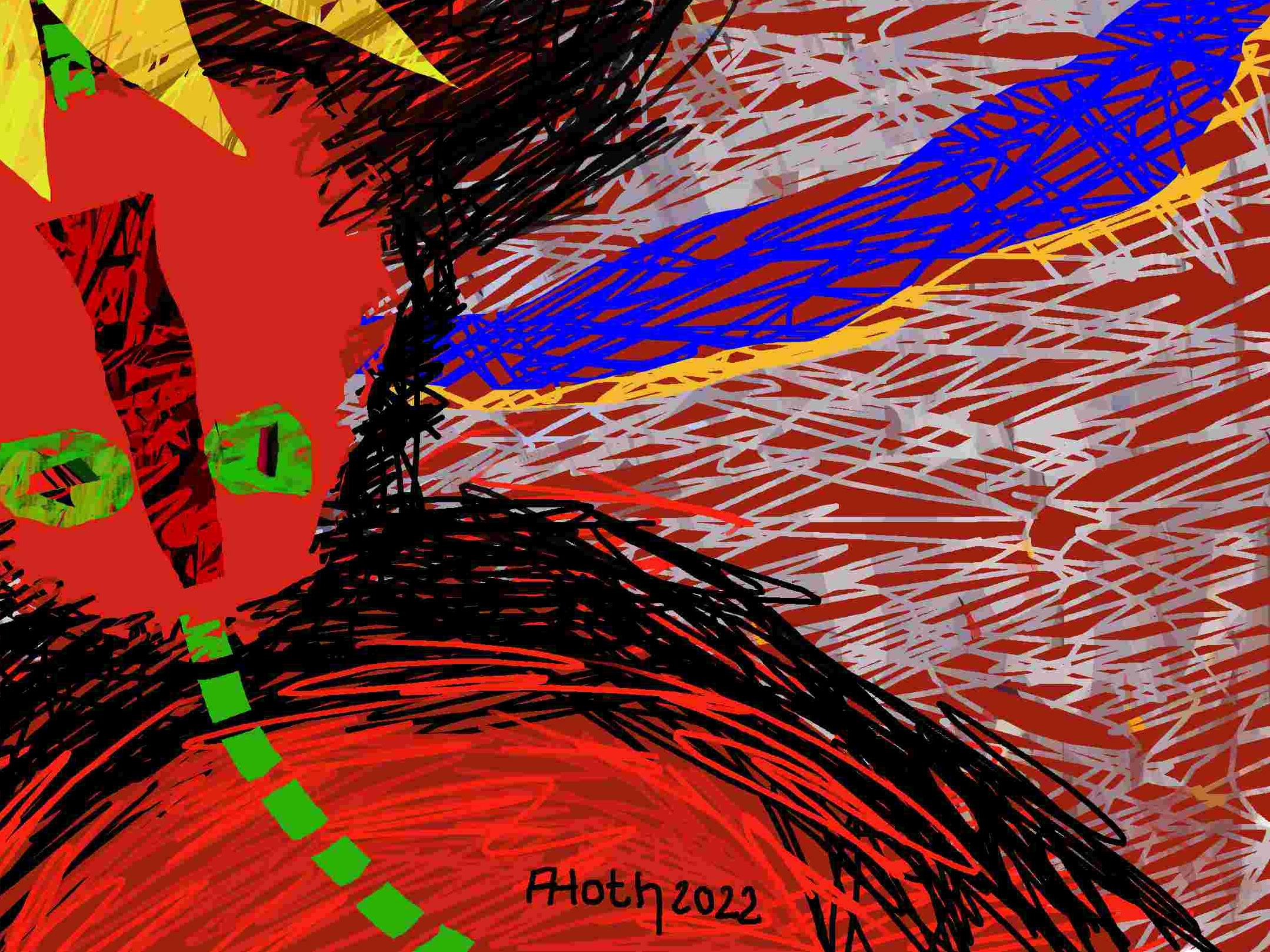 Le roi qui ne croit pas, Arno Hoth, impression numérique sur papier d'art en vente 1