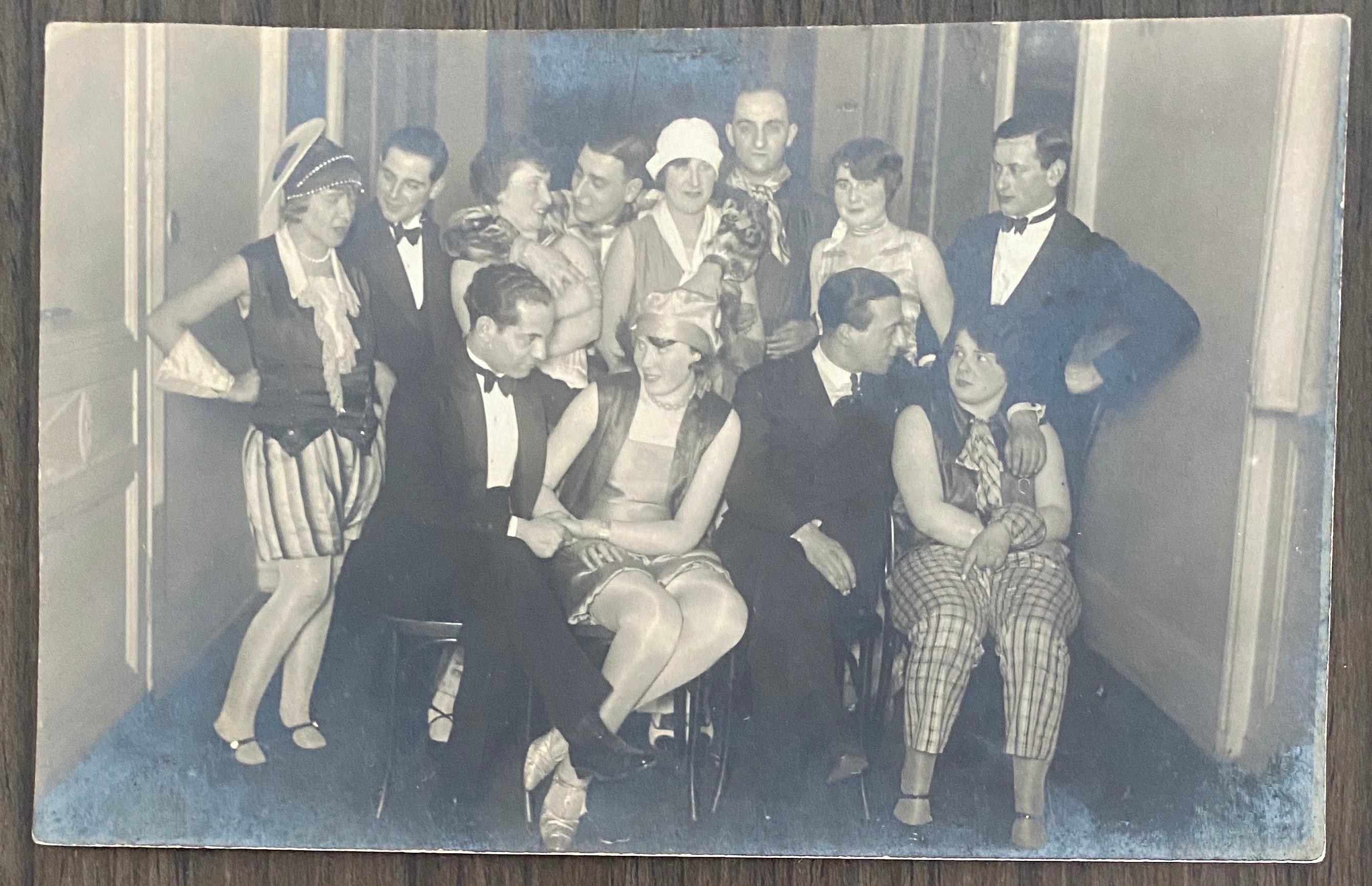 Deutsche jüdische Weimarer Ära Silber-Gelatine-Fotografie Vorkrieg Judaica Kostüm-Party im Angebot 2