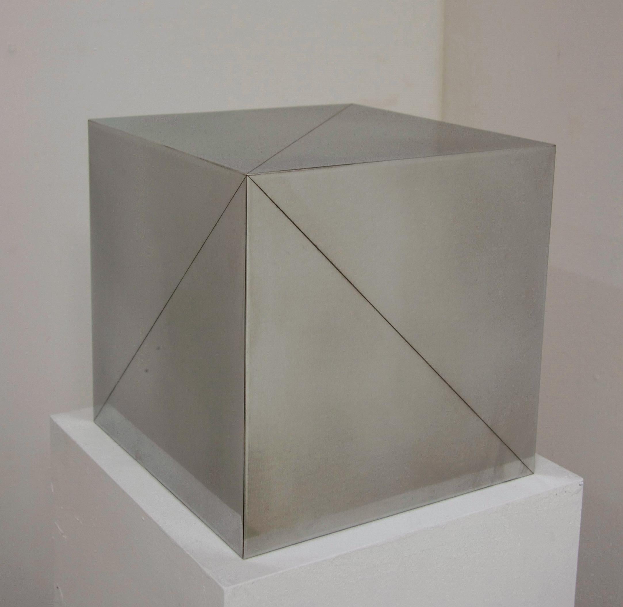 Arno Kortschot Abstract Sculpture - Solid Cube