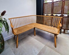 Arno Lambrecht Mid Century Corner Bench