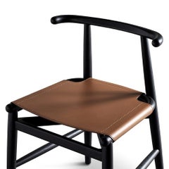 Chaise en cuir Arno