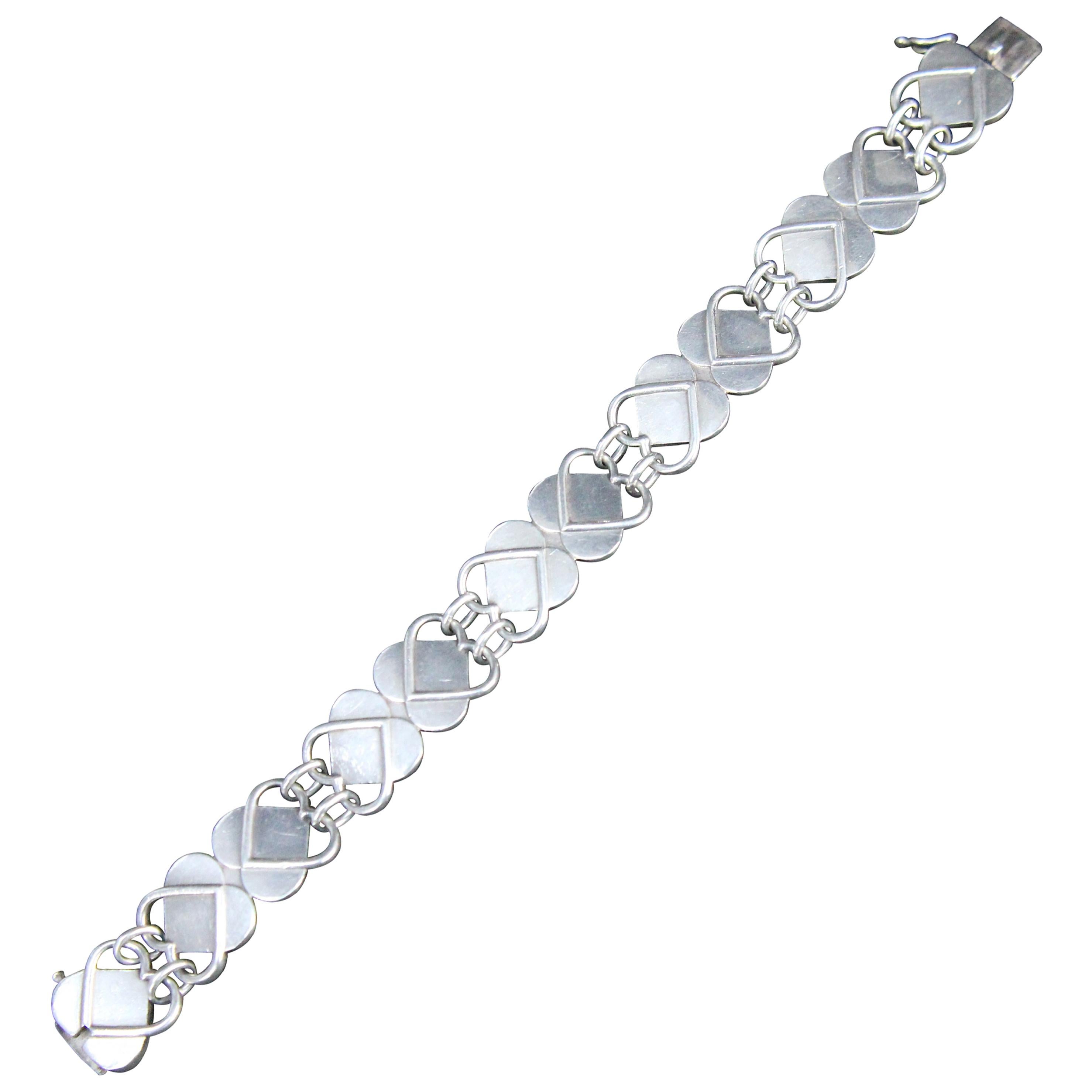 Arno Malinowski 1944, Georg Jensen Denmark Sterling Silver Design 98 Bracelet