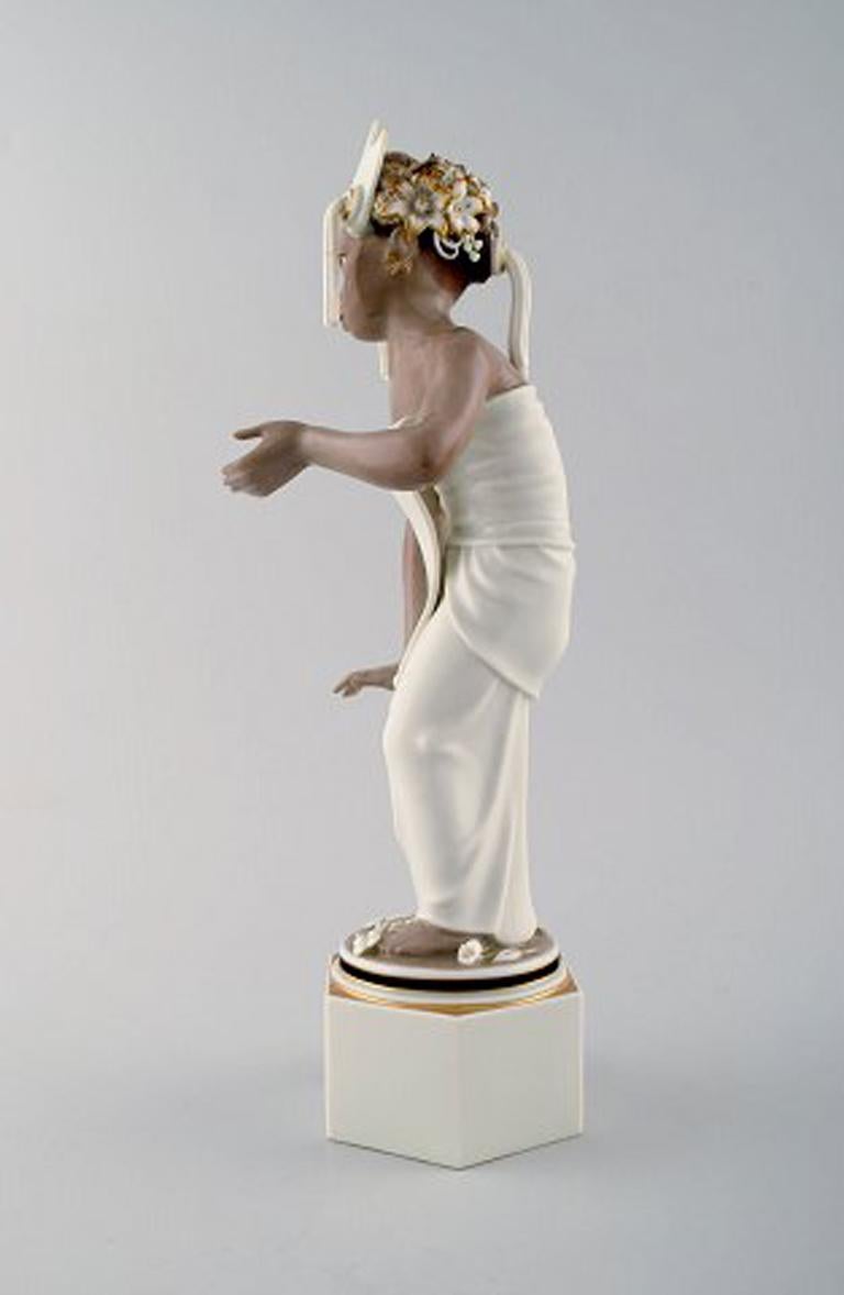 20th Century Arno Malinowski for Royal Copenhagen, Number 12238, Bali Girl, Very Rare For Sale
