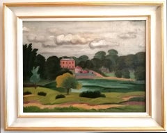Red House, Hampstead - Mid 20th Century Modern British London Landscape Painting