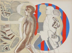 Sin Titulo, Lithographie von Arnold Belkin