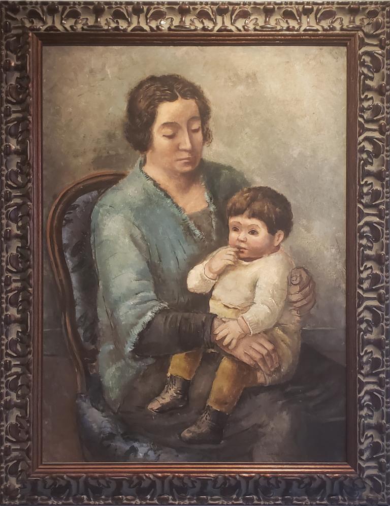 Mother & Child - Painting di Arnold Blanch