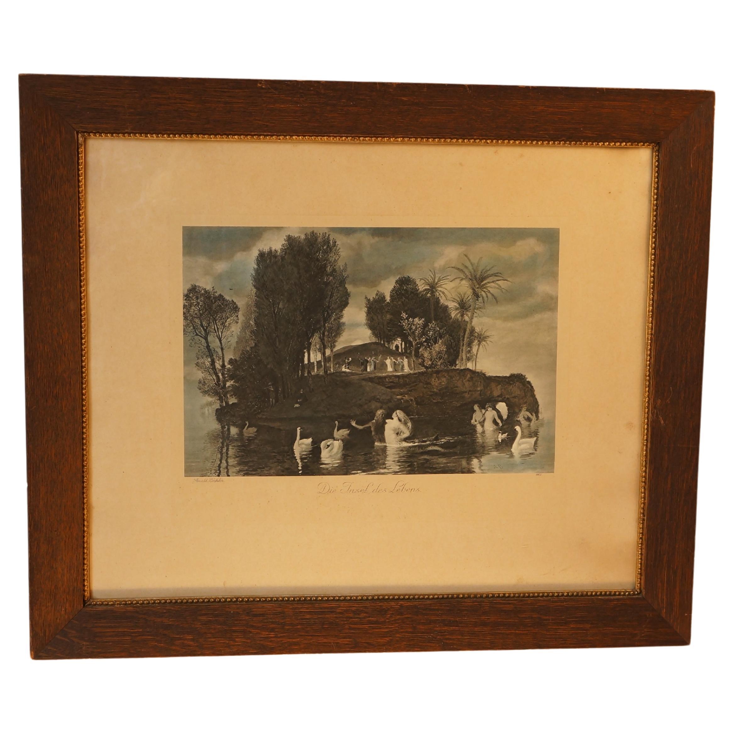 Arnold Böcklin, The Island of Life, Work on Paper For Sale