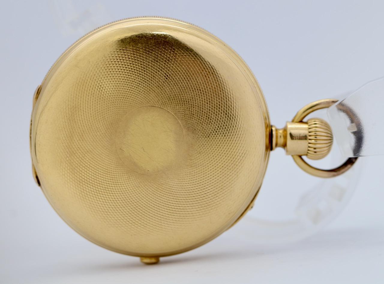 Arnold & Charles Frodsham 18 Karat Gold Half-Hunter Pocket Watch, Chronograph For Sale 11