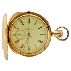 Reloj de bolsillo Arnold & Charles Frodsham de oro de 18 quilates de media caña, cronógrafo
