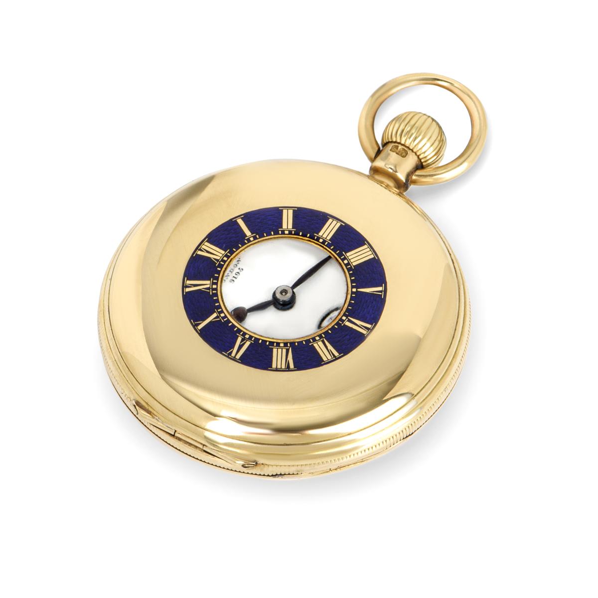 Men's Arnold & Charles Frodsham Rare Yellow Gold Keyless Fusee Lever Pocket Watch For Sale