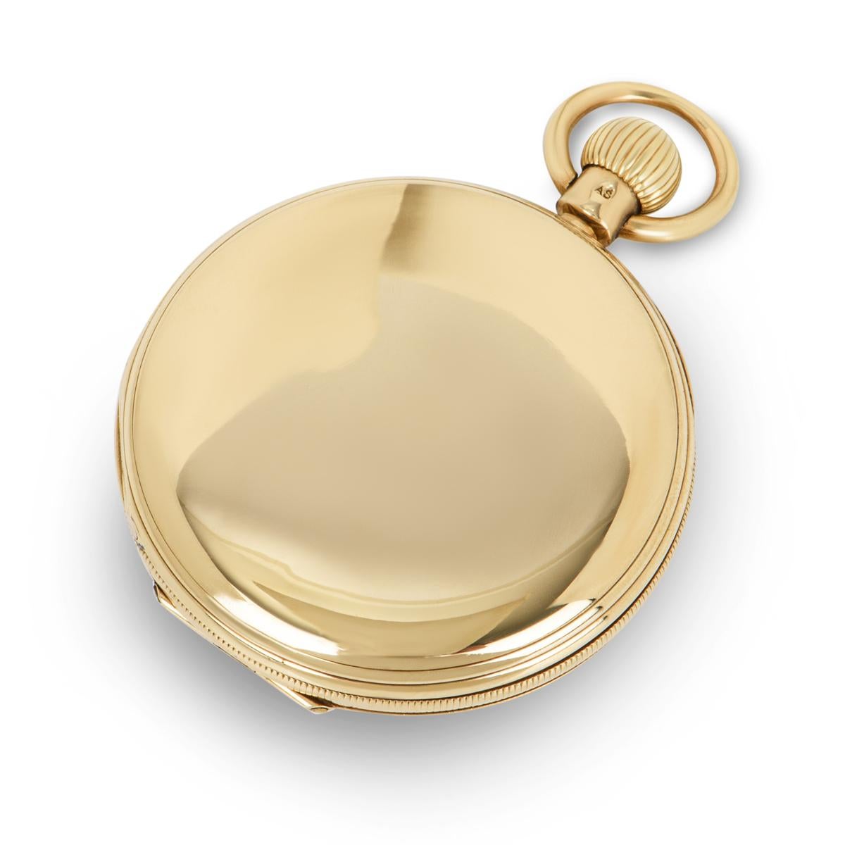 Arnold & Charles Frodsham Rare Yellow Gold Keyless Fusee Lever Pocket Watch im Angebot 2