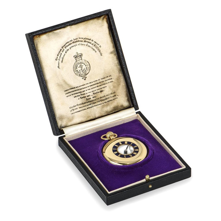 Arnold Charles Frodsham Rare Yellow Gold Keyless Fusee Lever Pocket Watch - Main Image