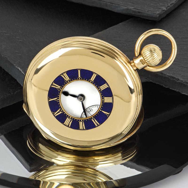 Arnold & Charles Frodsham Rare Yellow Gold Keyless Fusee Lever Pocket Watch im Angebot 5