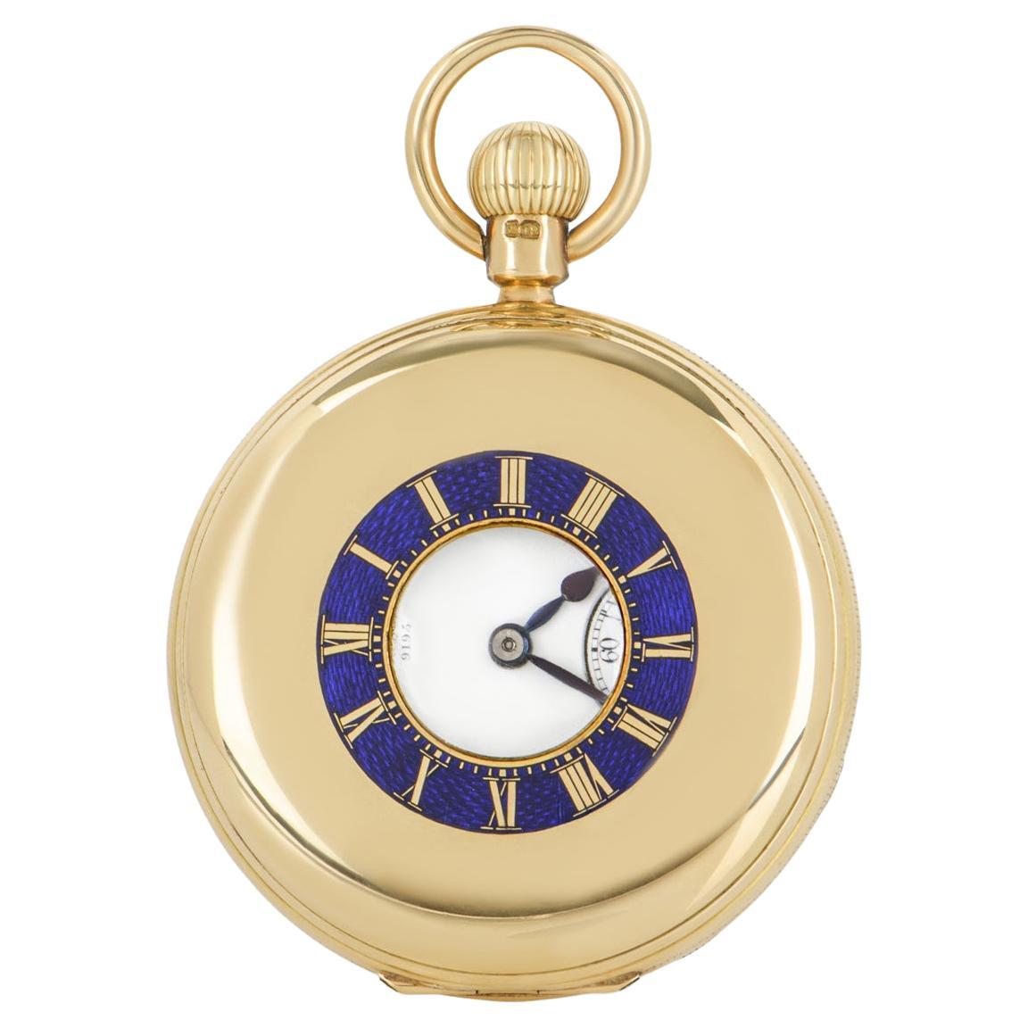 Arnold & Charles Frodsham Rare Yellow Gold Keyless Fusee Lever Pocket Watch For Sale
