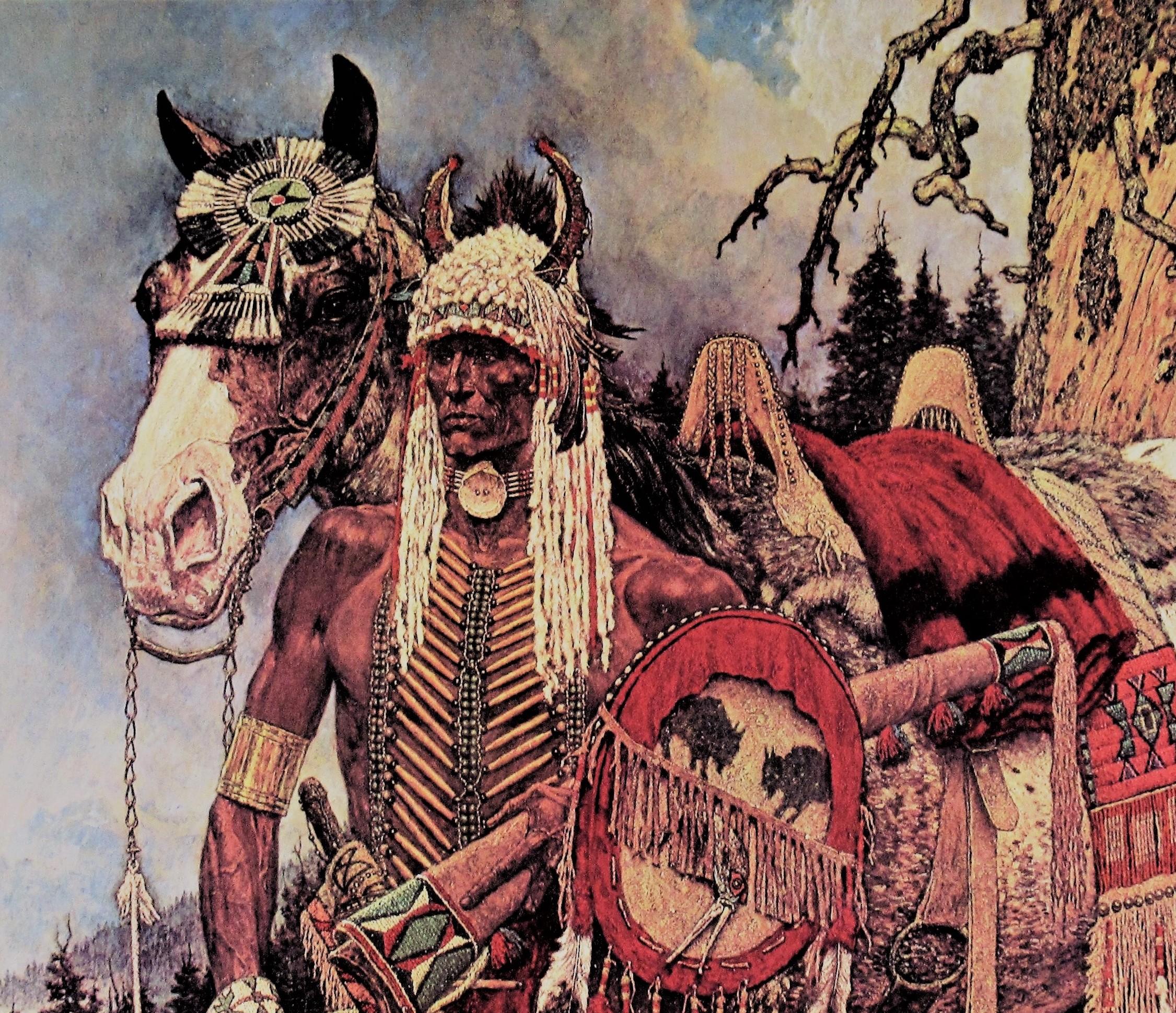 Cuando la Tierra era Suya - Print realista estadounidense de Arnold Friberg