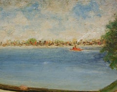 Untitled (Red Wheelbarrow), New York Harbor Scene