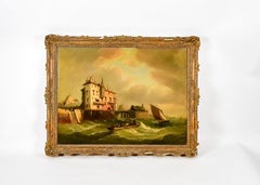 Antique 19th Century Original Oil Painting by Arnold Frische