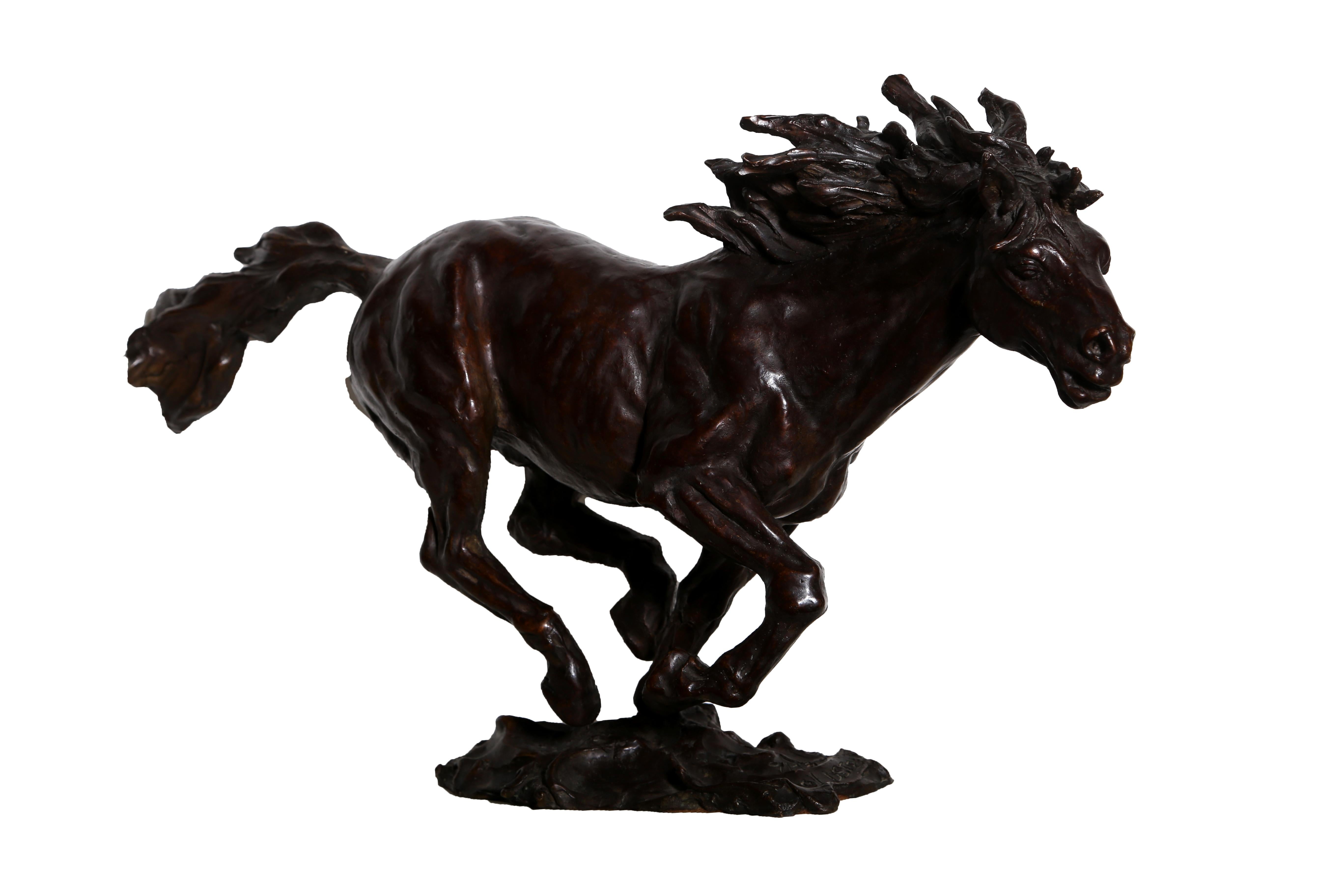 Sculpture en bronze Mustang d'Arnold Goldstein en vente 1