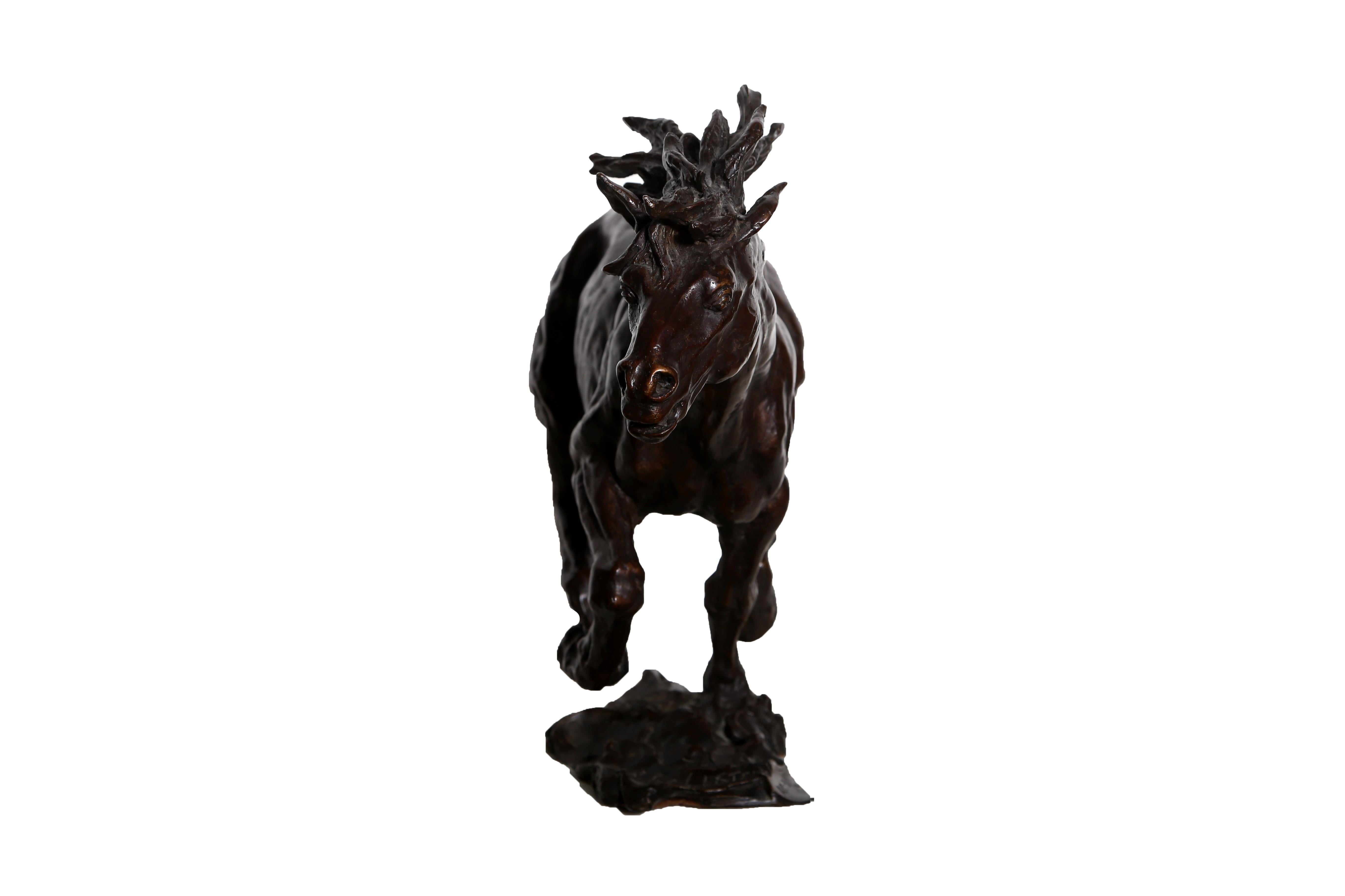 Sculpture en bronze Mustang d'Arnold Goldstein en vente 3