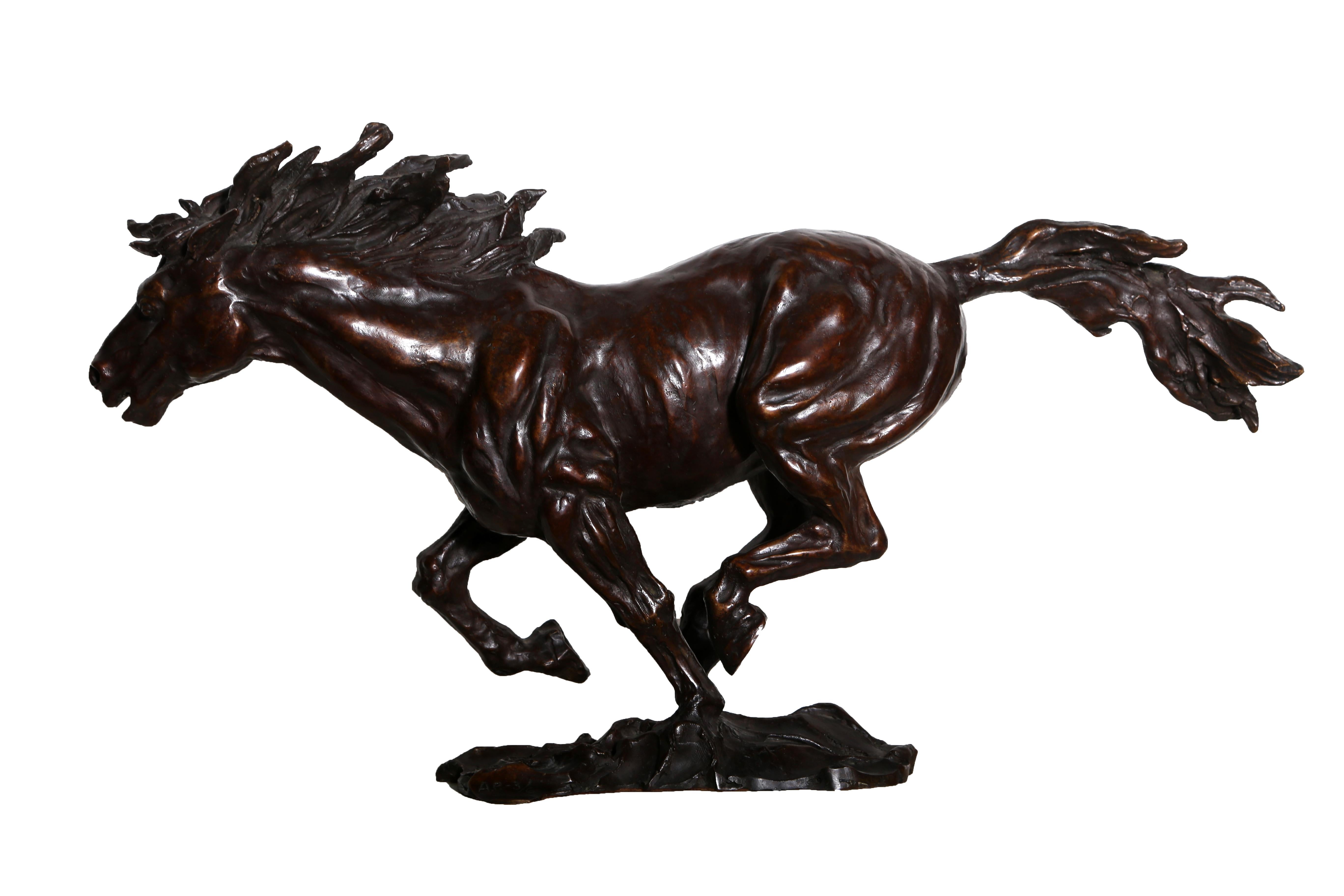 Sculpture en bronze Mustang d'Arnold Goldstein en vente 4