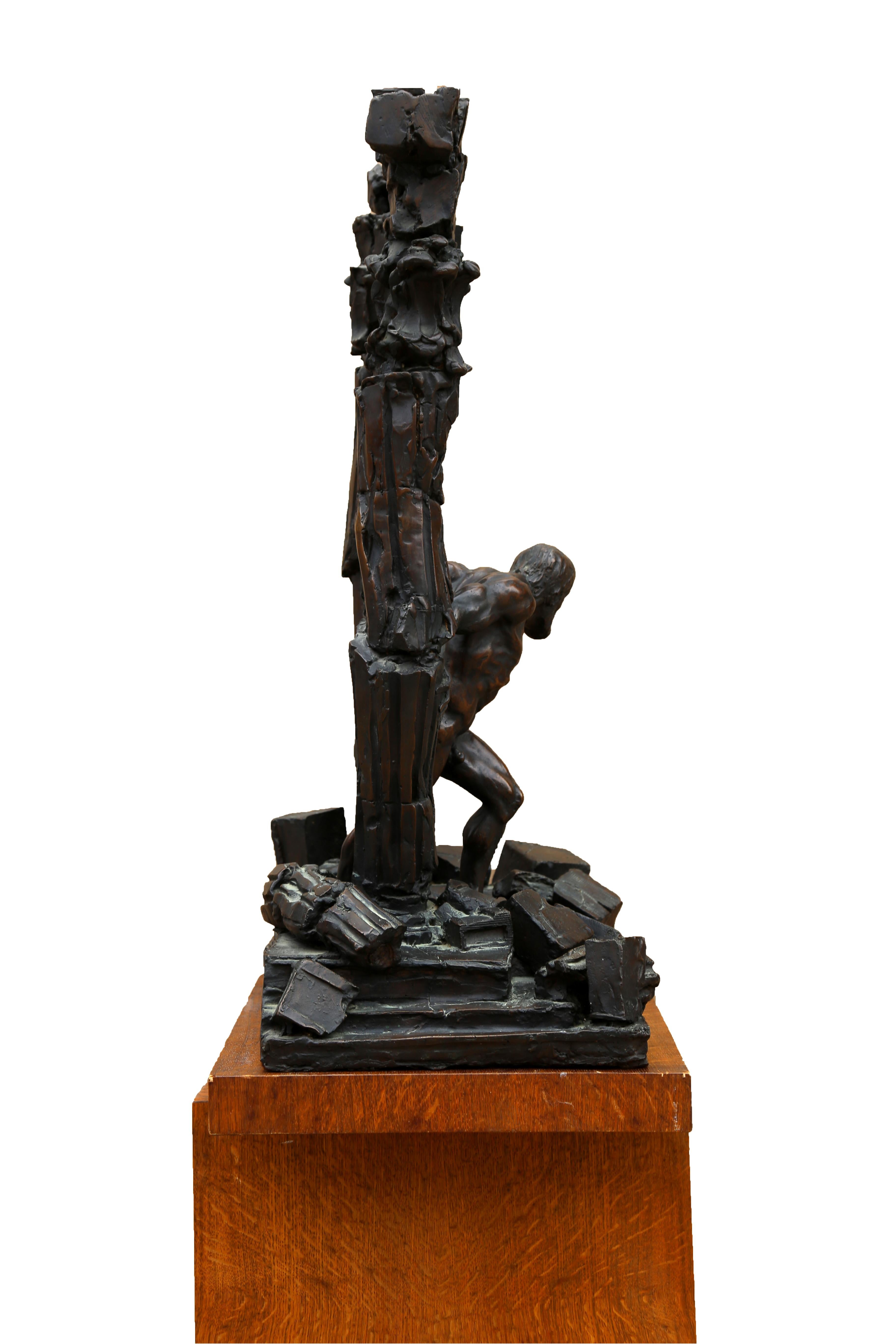 Samson, Bronze Sculpture by Arnold Goldstein For Sale 1