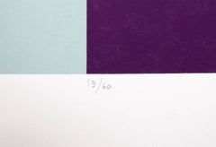 Early Spring, Abstract Geometric Screenprint by Arnold Hoffmann