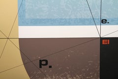 Paris Review, Abstract Geometric Lithograph by Arnold Hoffmann