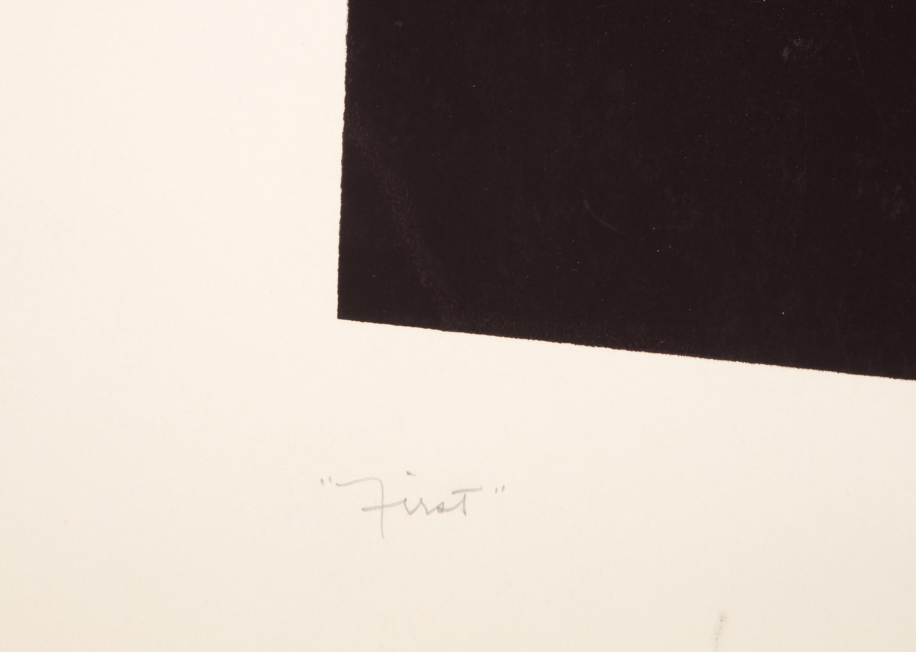 First, Cubist Screenprint by Arnold Hoffmann, Jr. For Sale 3