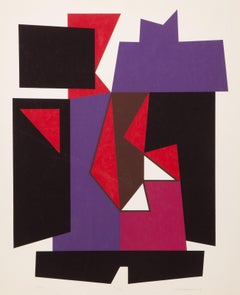 First, Cubist Screenprint by Arnold Hoffmann, Jr.