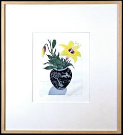 Lily, exquisite etching & intaglio, Signed/N Readers Digest Assoc Art Collection