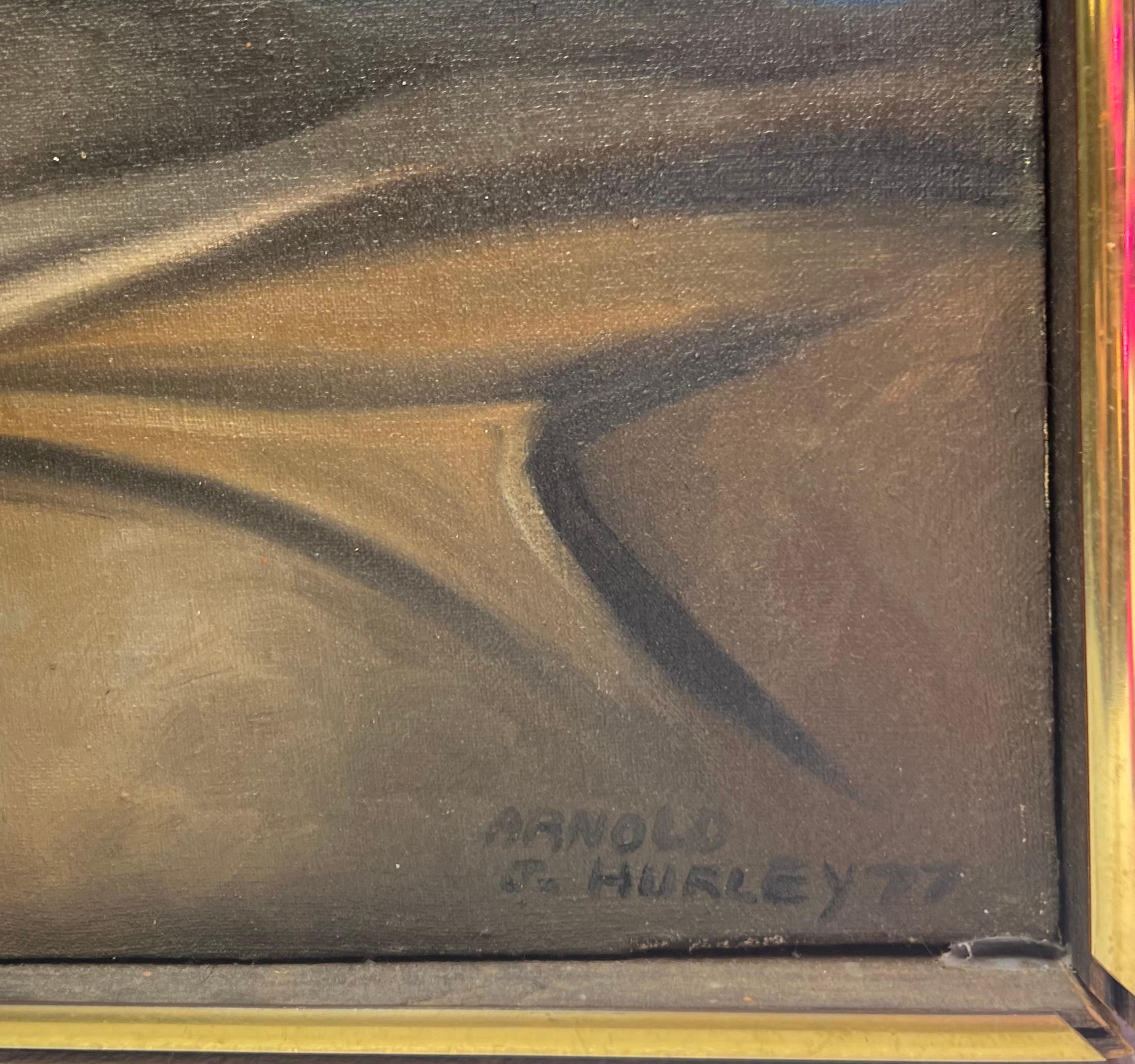 1977 REALISTA Afroamericano LUSTRAZAPATOS Retrato Pintura ARTISTA BLM 3