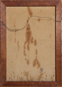 Woman Wearing a Hennin, Signed Folk Oil Painting by Arnold Koblitz